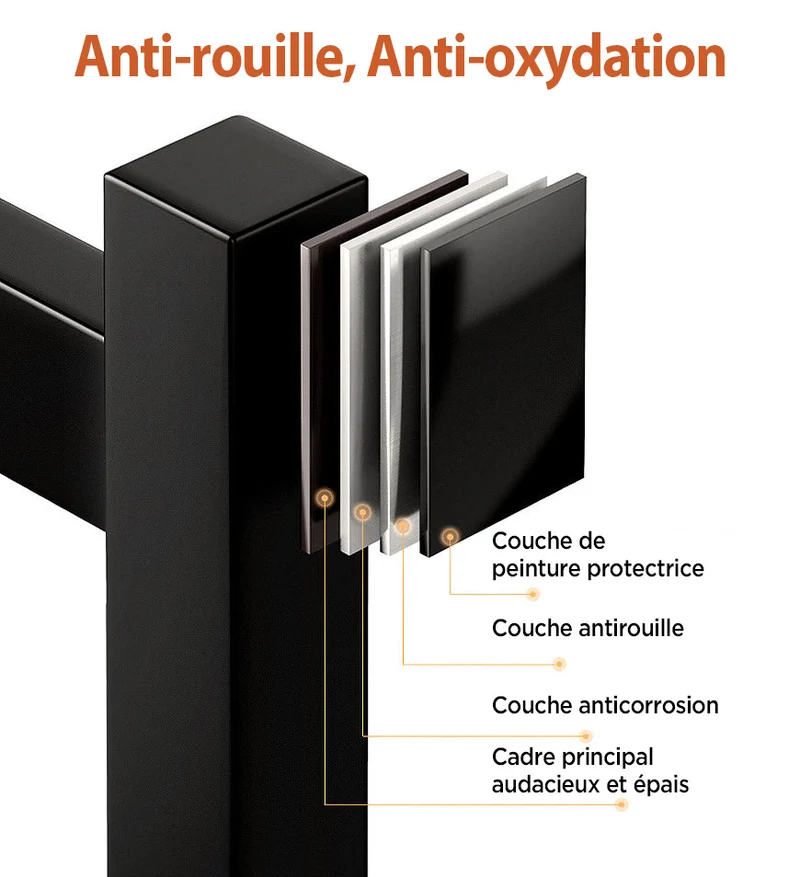 Joybos® Organisateur de comptoir de cuisine à 2 niveaux avec portepour ustensiles F57