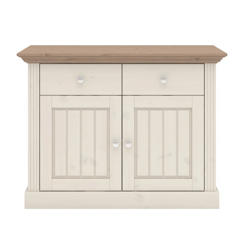 Steens Monaco Commode, Bois, Weiss/Stone, 47 x 104 x 26 cm