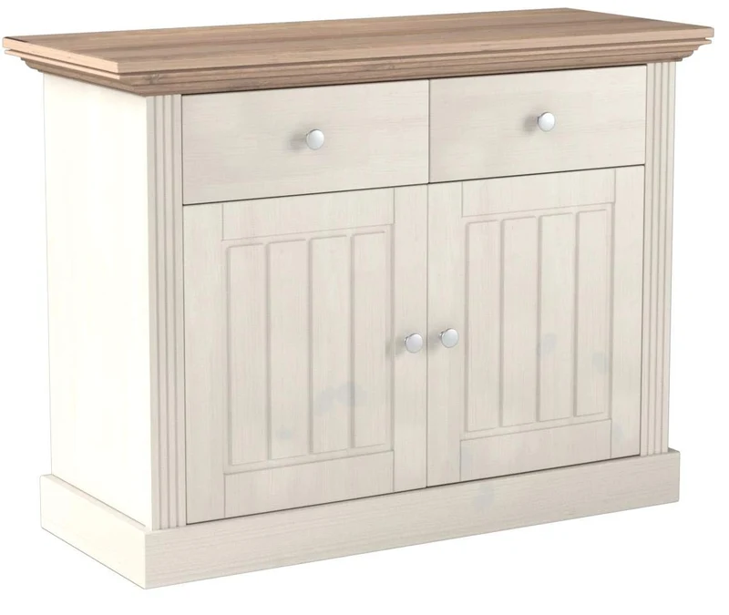 Steens Monaco Commode, Bois, Weiss/Stone, 47 x 104 x 26 cm