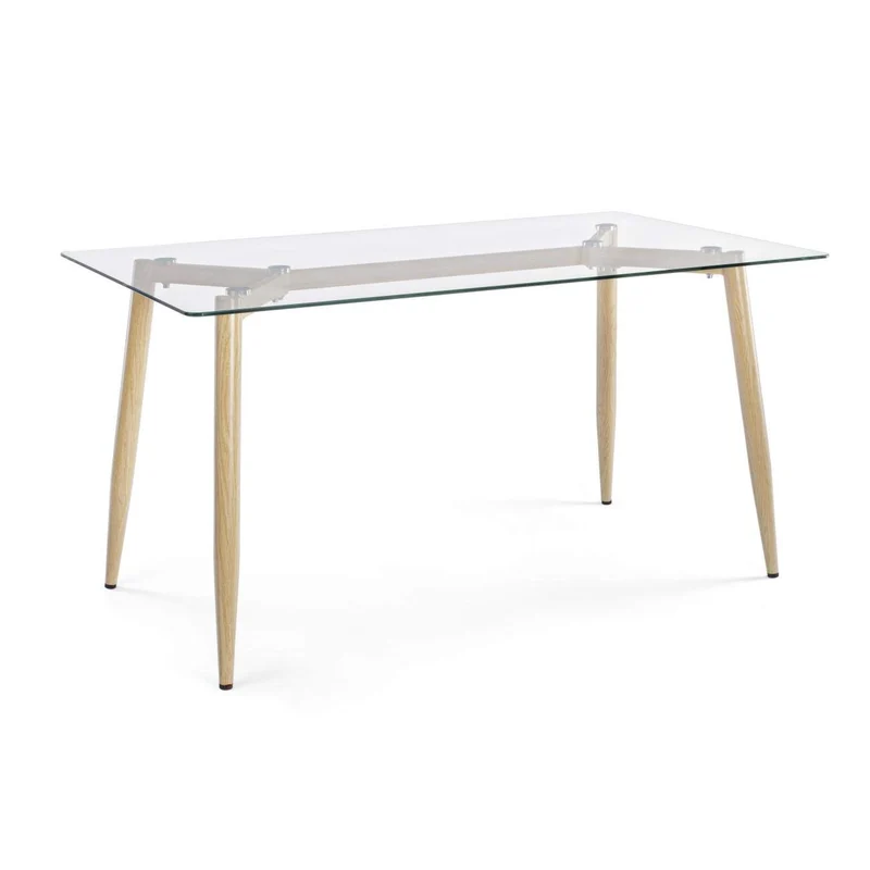 ARREDinITALY Table Design Plateau Verre Rectangulaire 160 x 90