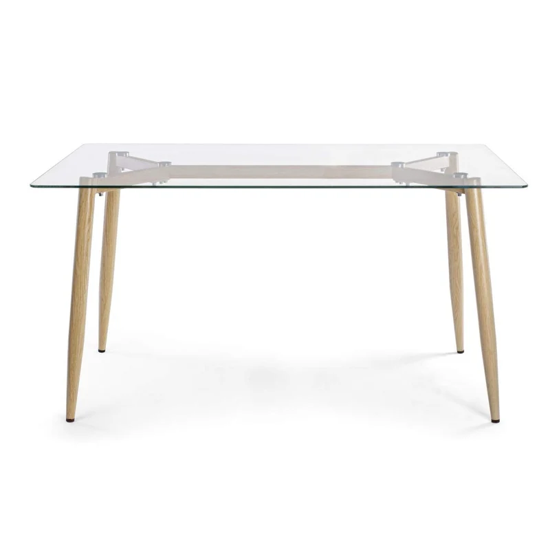 ARREDinITALY Table Design Plateau Verre Rectangulaire 160 x 90