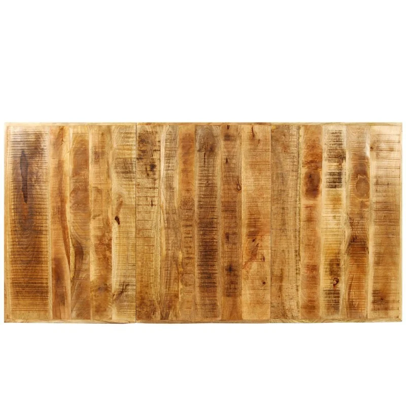 Festnight Table de Salle à Manger Industriel en Bois de Manguier Brut 180 x 90 x 77 cm