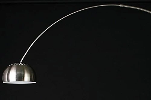 Lampe Arc XXL acier brossé