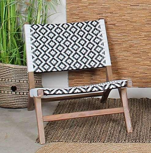Pirouette Paris - Fauteuil Lounge Rio en Bois et Polypropylène Ø 65 x 80 cm