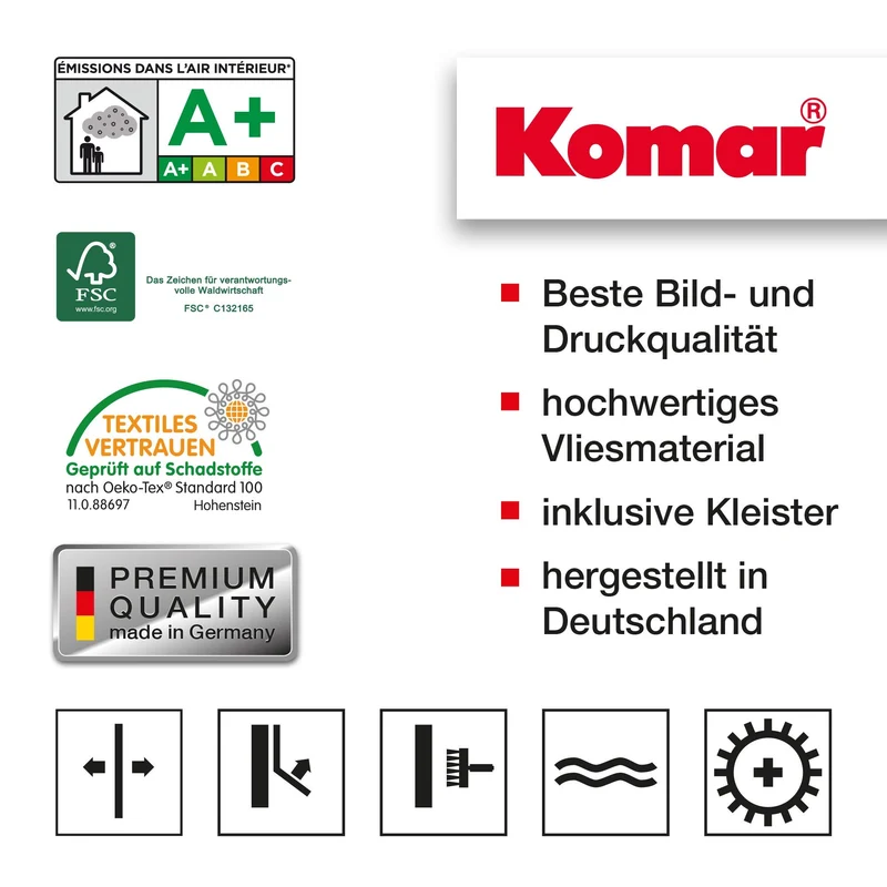 Komar xxl4-031 368 x 248 cm"Into the Wild Tropical Rain Forest Scenic" Papier peint - Vert (Lot de 4)