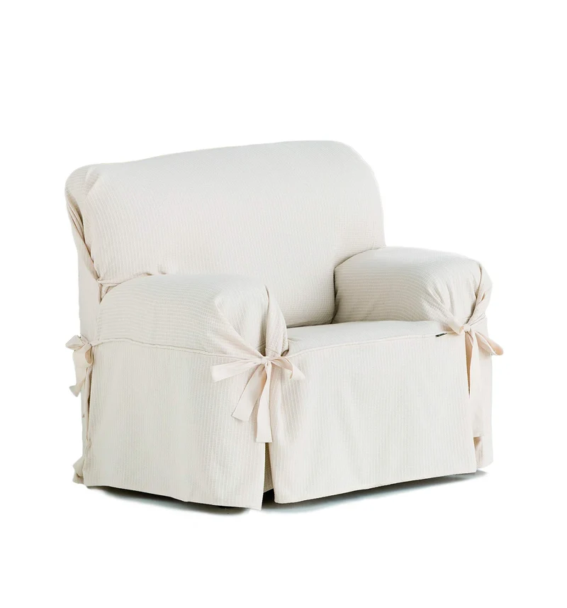Eysa F61670 Housse de fauteuil Coton Ecru 120 x 110 x 70 cm
