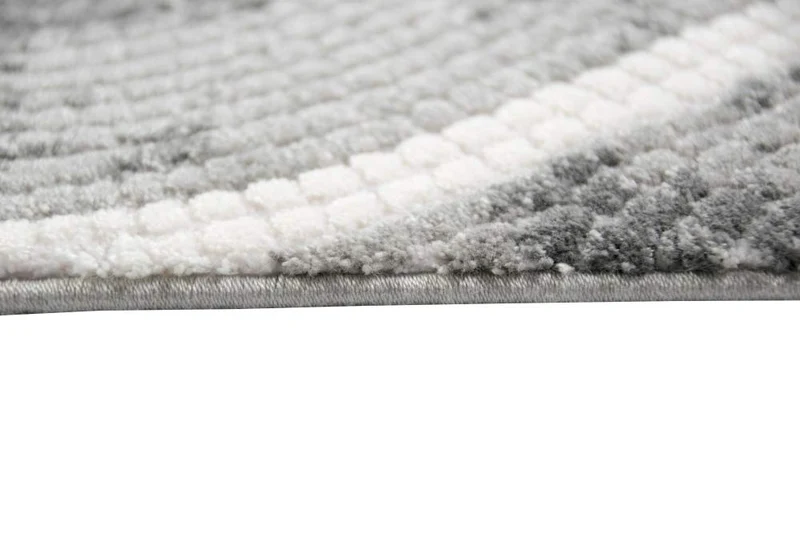 Mérinos Tapis Design en Laine Style marocain Gris crème Größe 160x230 cm