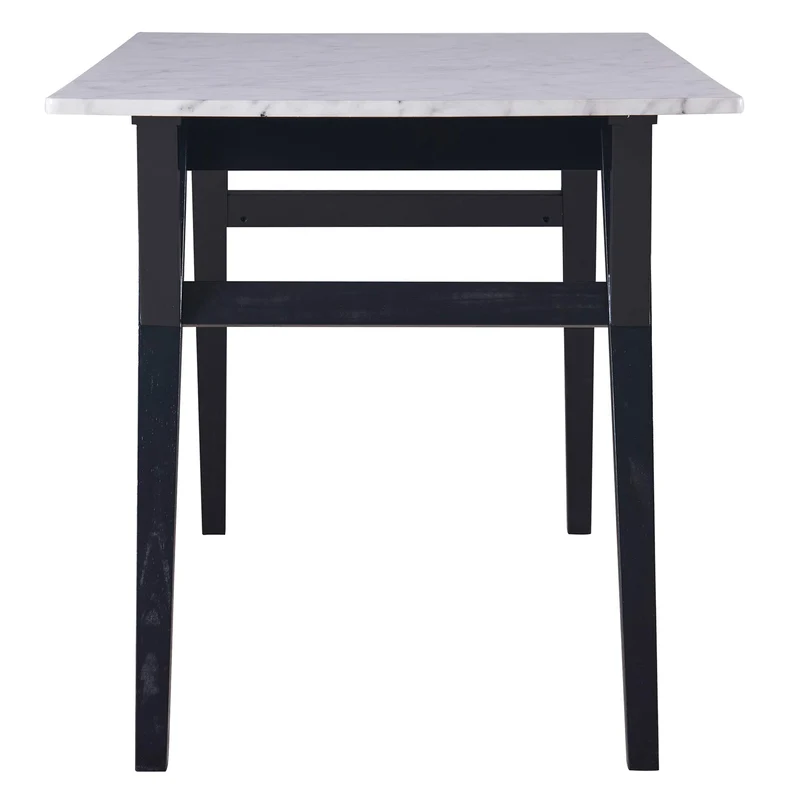 Versanora - Ashton rectangulaire à Manger Faux marbre Table- / Noir VNF-00079B