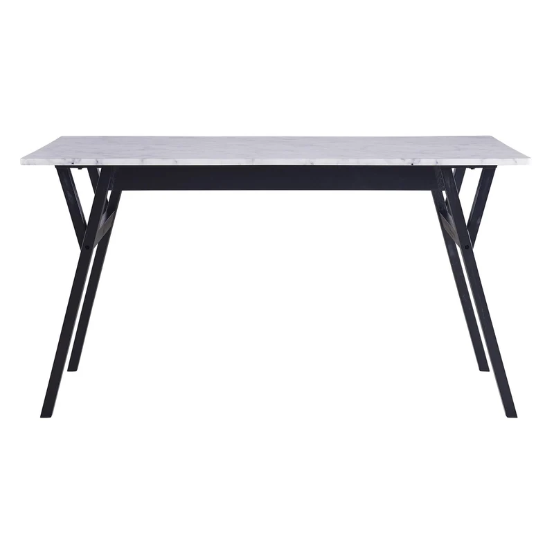 Versanora - Ashton rectangulaire à Manger Faux marbre Table- / Noir VNF-00079B