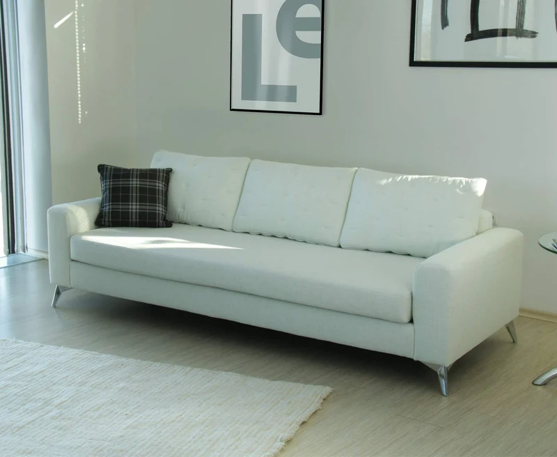 Marque Amazon - Movian Jazz Canapé 3 places Blanc