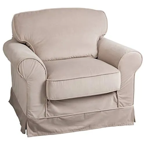 Paris Prix - Fauteuil Design romuald 102cm Beige
