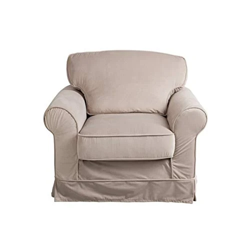 Paris Prix - Fauteuil Design romuald 102cm Beige