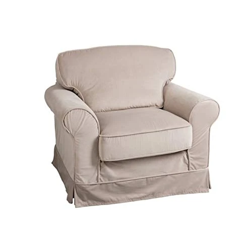 Paris Prix - Fauteuil Design romuald 102cm Beige