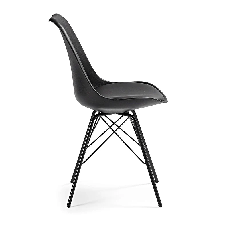 Kave Home - Chaise Ralf en polypropylène avec Pieds en Acier