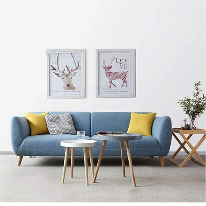 HONGSHENG Tissu Moderne Canapé Villa Studio Petit Appartement Simple Simple/Double/Trois Personnes Canapé Combinaison,1,170 * 90 * 75cm