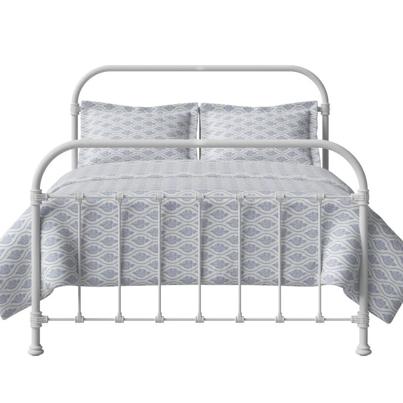 The Original Bed Co. Lit Timolin Cadre de Lit en Métal et Fer Blanc Satiné 160 x 190 cm
