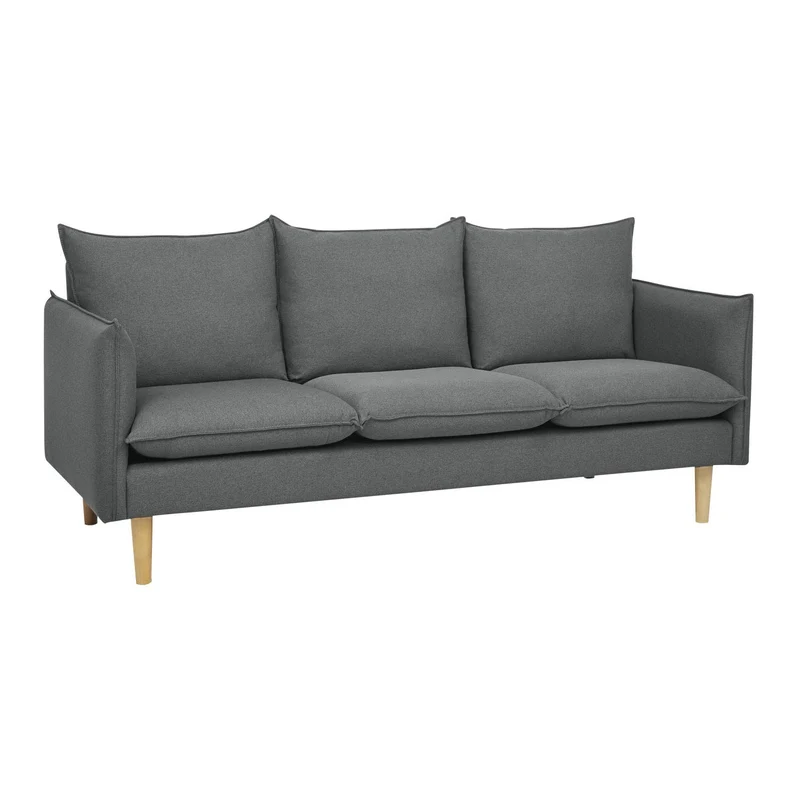 Happy Garden Canapé Droit Viktor 3 Places Gris