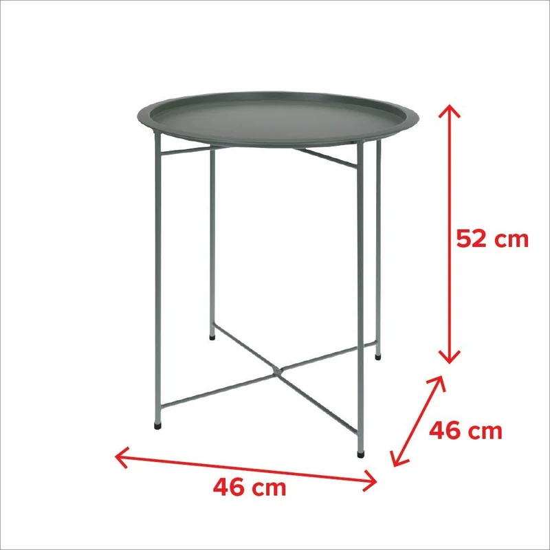 Selsey Matt - Table Basse/Table d'appoint (46 cm, Vert-de-Gris)