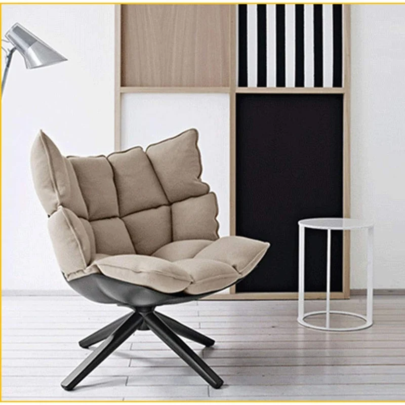 Dfghbn Canapé Chaise Salon Overstuffed Coussin de Chaise avec Les Jambes en Bois Chambre Plancher for Canapé Chaise Lazy Lounge Chaise (Color : Gray, Size : Free Size)