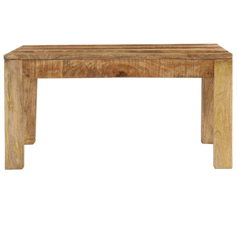 vidaXL Bois de Manguier Massif Table Basse 80x80x40 cm Meuble Table de Séjour