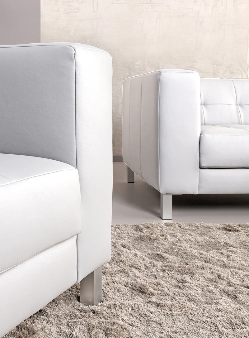 Relaxima Standing Canapé Fixe 3 Places Bois Blanc 201 x 89 x 71 cm