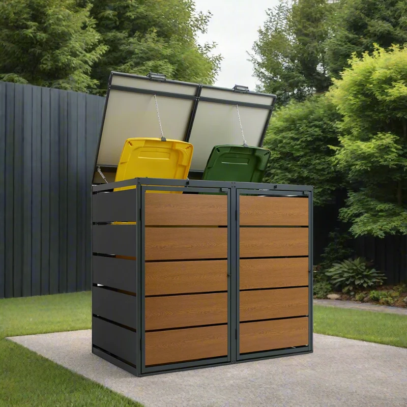 OBOX Oak 2er Mülltonnenbox