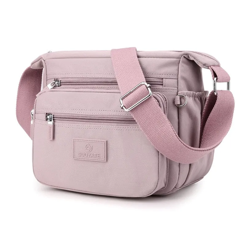 Sac Compact en Nylon Résistant à l'Eau et Fermeture Zippée