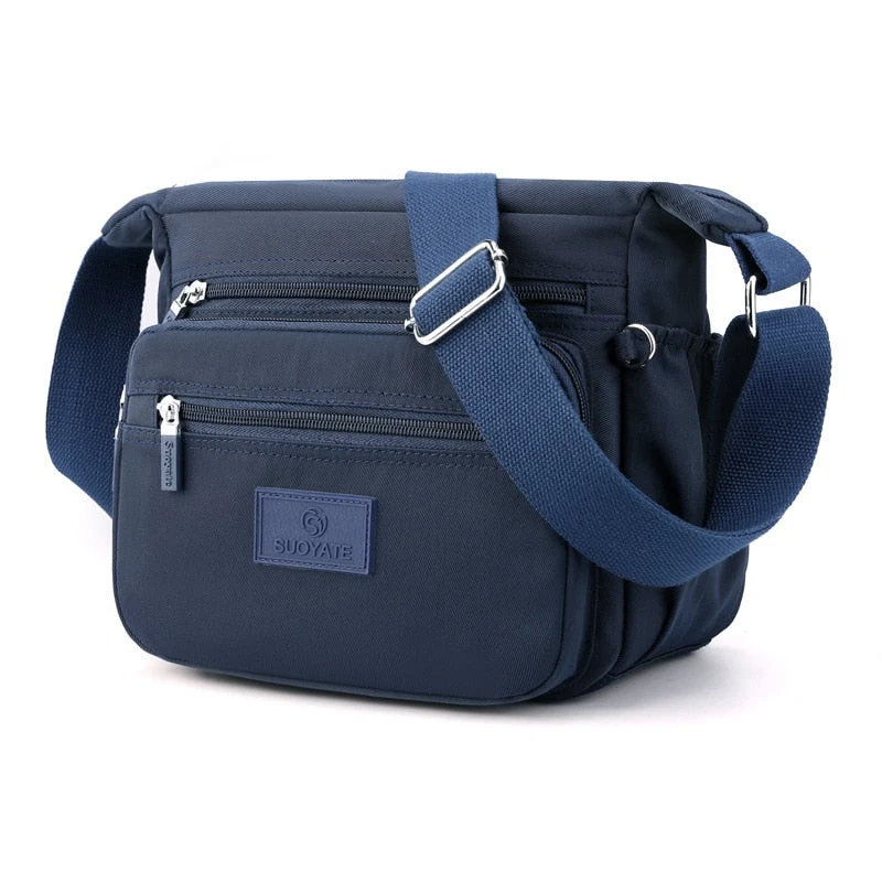 Sac Compact en Nylon Résistant à l'Eau et Fermeture Zippée