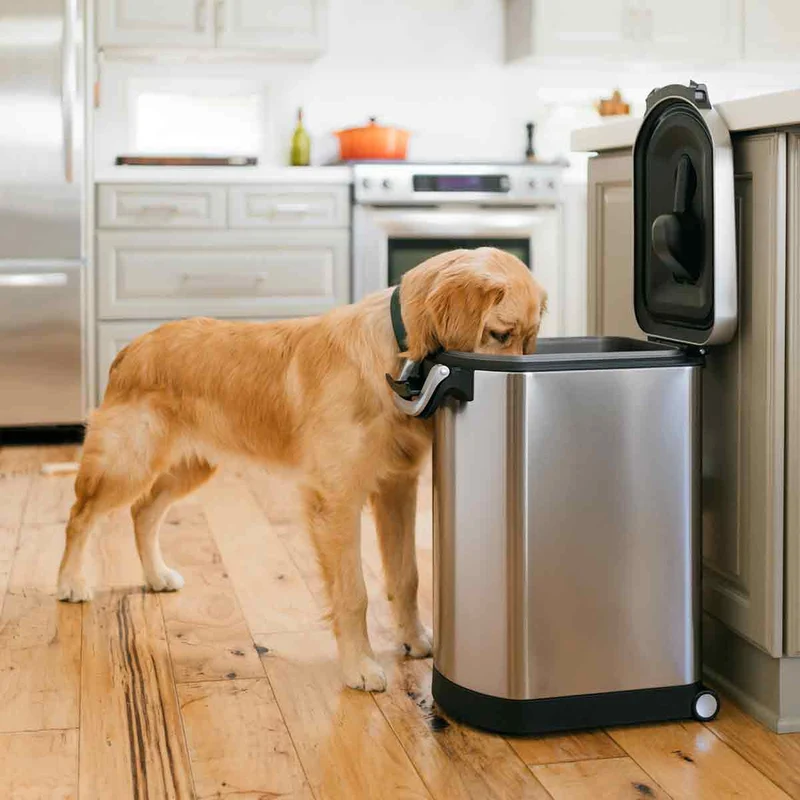 grande poubelle destinée aux aliments pour animaux