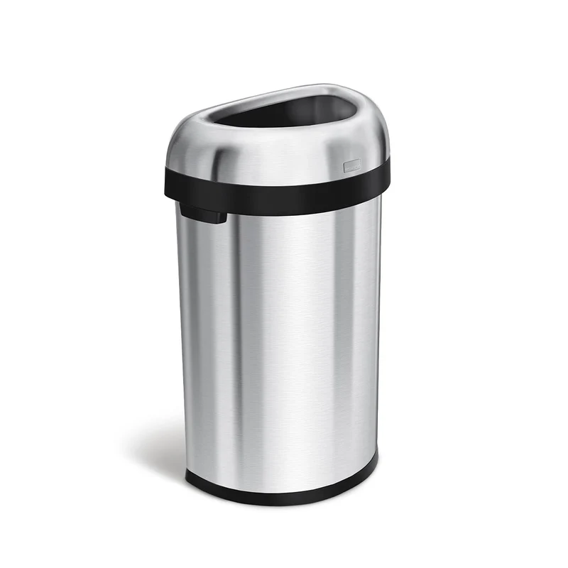 60 L Poubelle Demi-Lune Ouverte