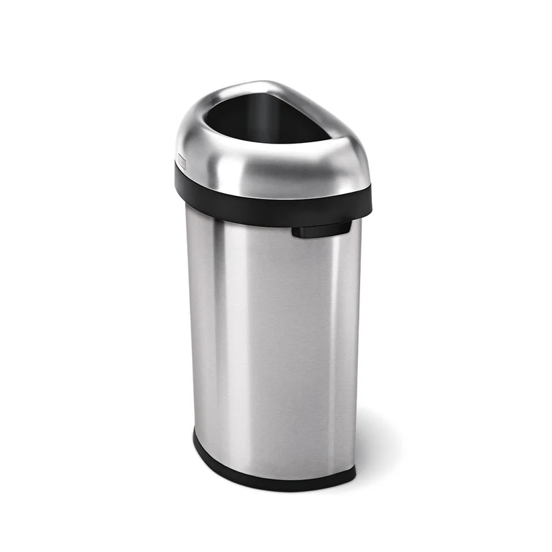 60 L Poubelle Demi-Lune Ouverte