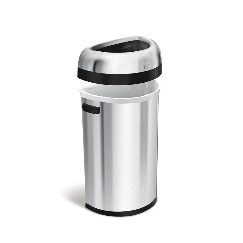 60 L Poubelle Demi-Lune Ouverte