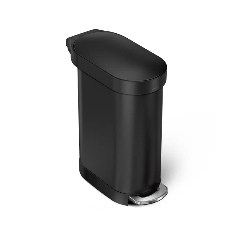 45 L Poubelle Étroite à Pédale avec Rebord