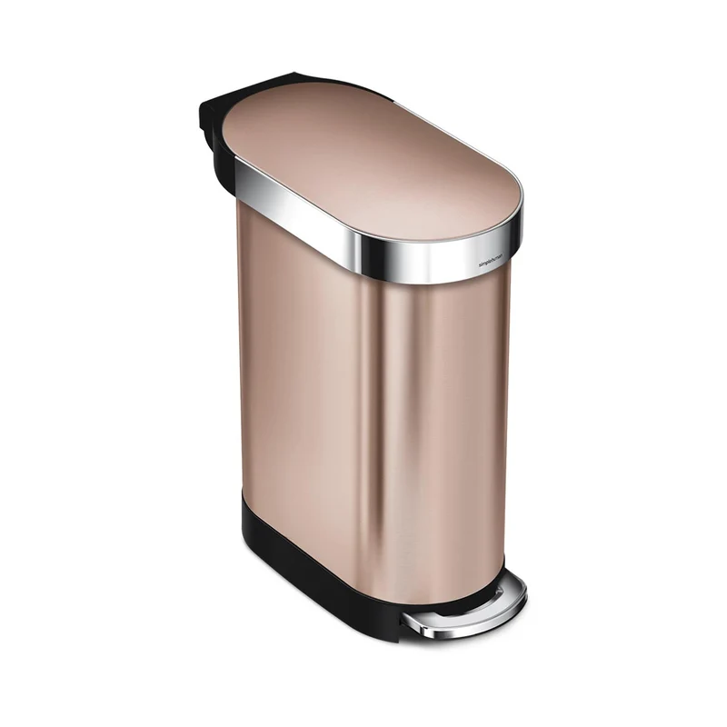 45 L Poubelle Étroite à Pédale avec Rebord