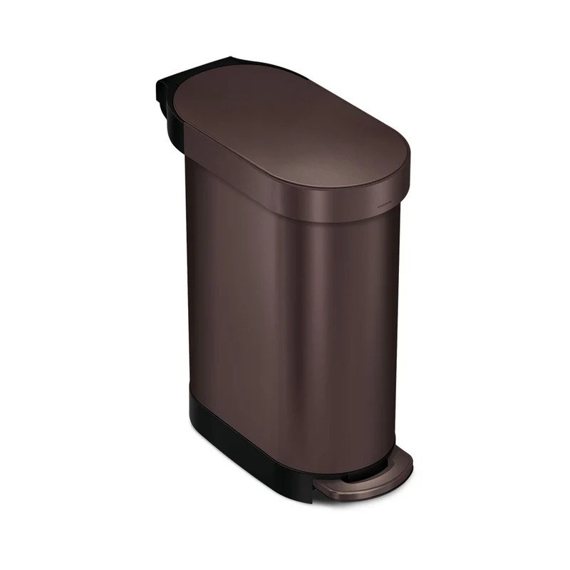 45 L Poubelle Étroite à Pédale avec Rebord