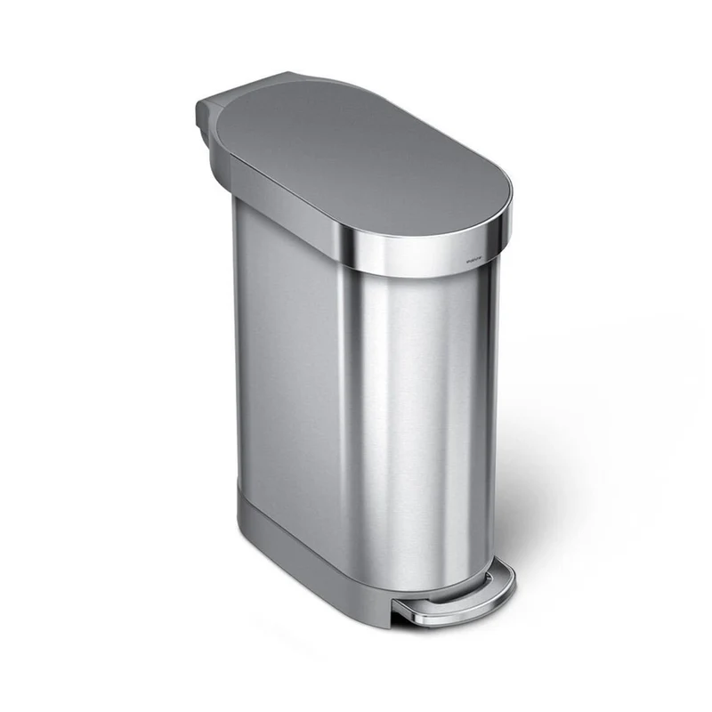 45 L Poubelle Étroite à Pédale avec Rebord