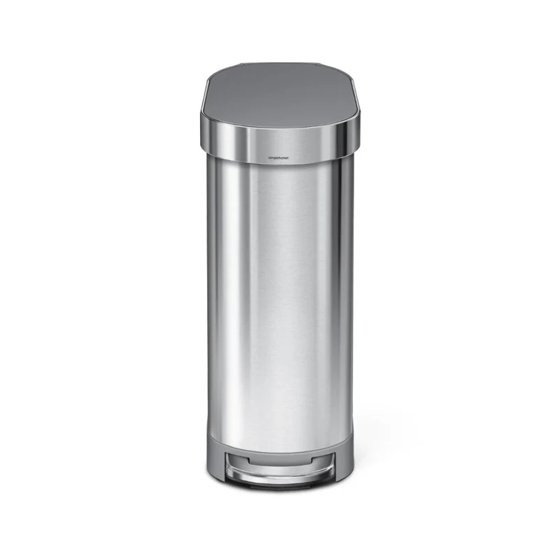 45 L Poubelle Étroite à Pédale avec Rebord