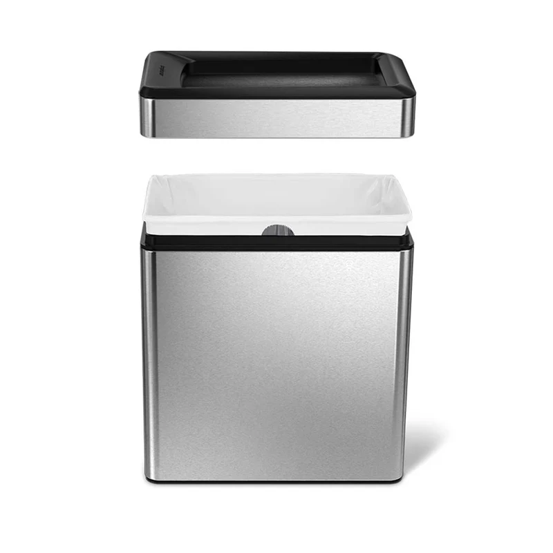 10 L Poubelle Étroite Ouverte