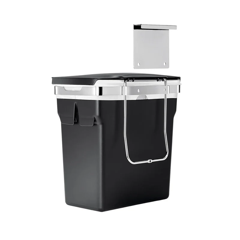 10 L Poubelle de Placard à Fixation sur Porte