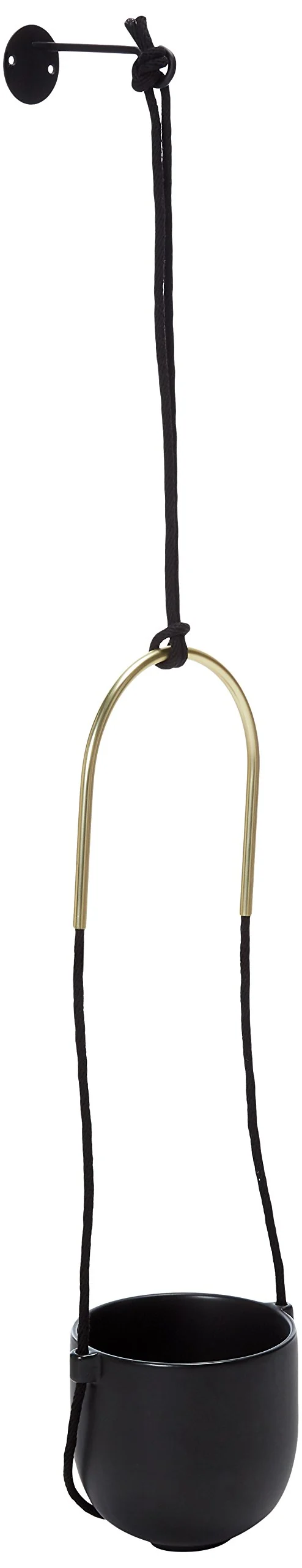Umbra BOLO PLANTER BLACK, CERAMIQUE DE GRÈS, noir, 109.2 x 17.78 x 15.8 cm