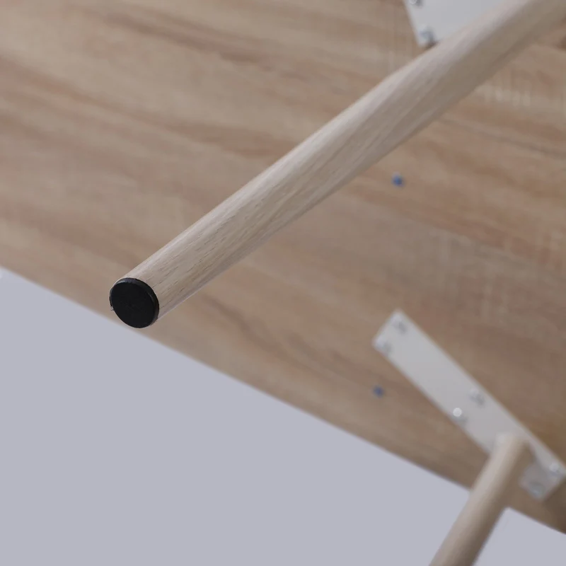 eSituro Table d'Ordinateur Table de Bureau en Bois avec 2 tiroirs,Design Scandinave,SCD0017,Chêne
