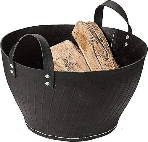 Vieux Pneus Caoutchouc Panier, Cheminée Bois en Recyclé Pneus de Voiture, Kohlenkorb