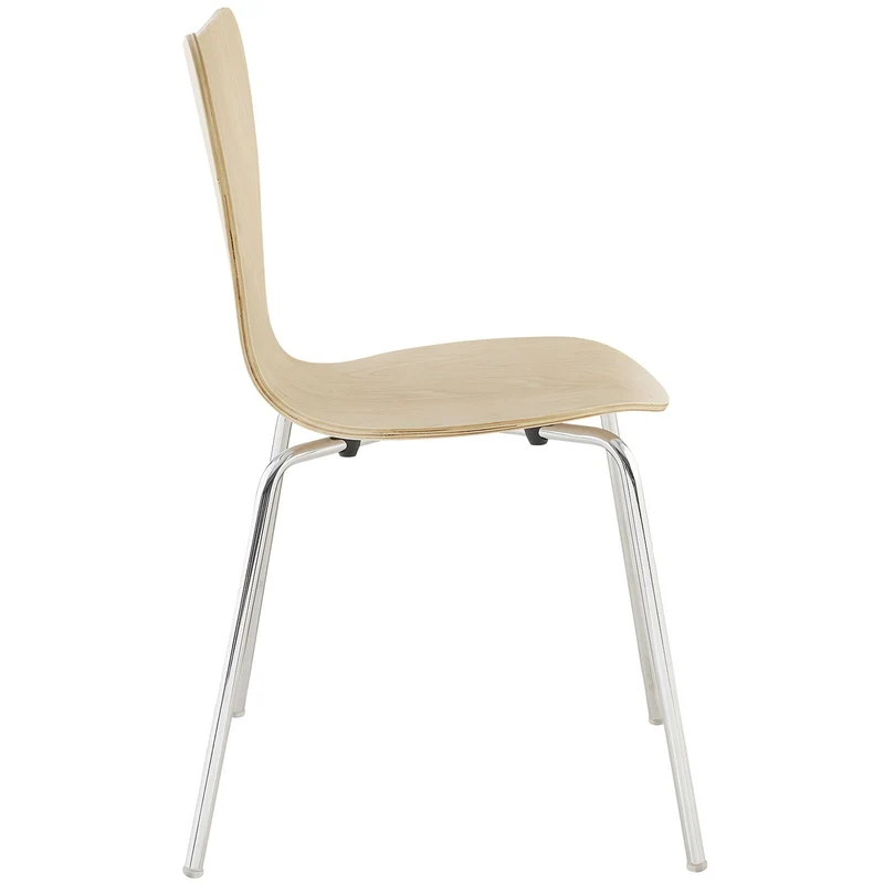 Lexington Moderne Arne Jacobsen Style Série 7 Côté Chaise, Bois Dense, Beige, 19.5" Lx17 Wx34 H