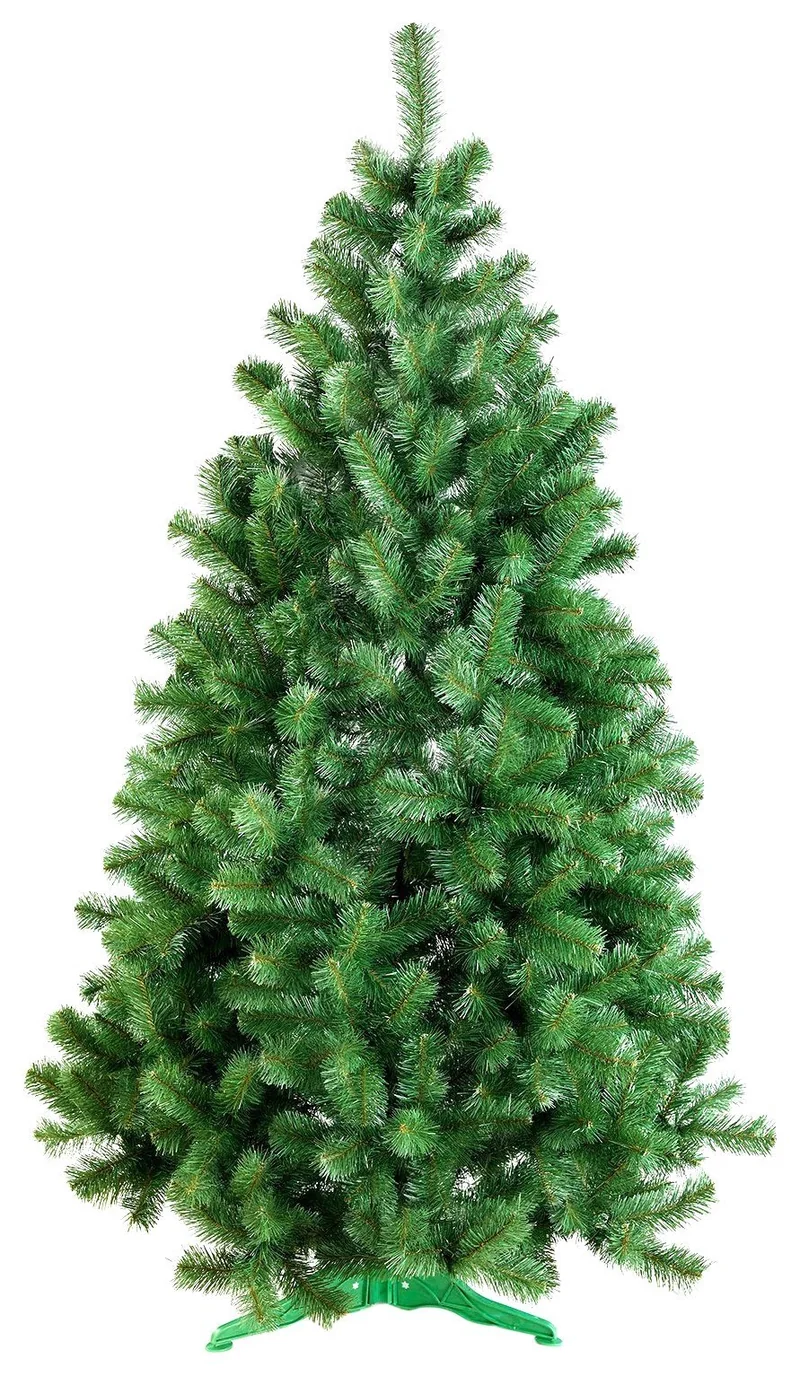 DecoKing 52525 220 cm Sapin de Noël Artificiel Socle en Plastique Arbre de Noël Fête de Noël Vert Lena