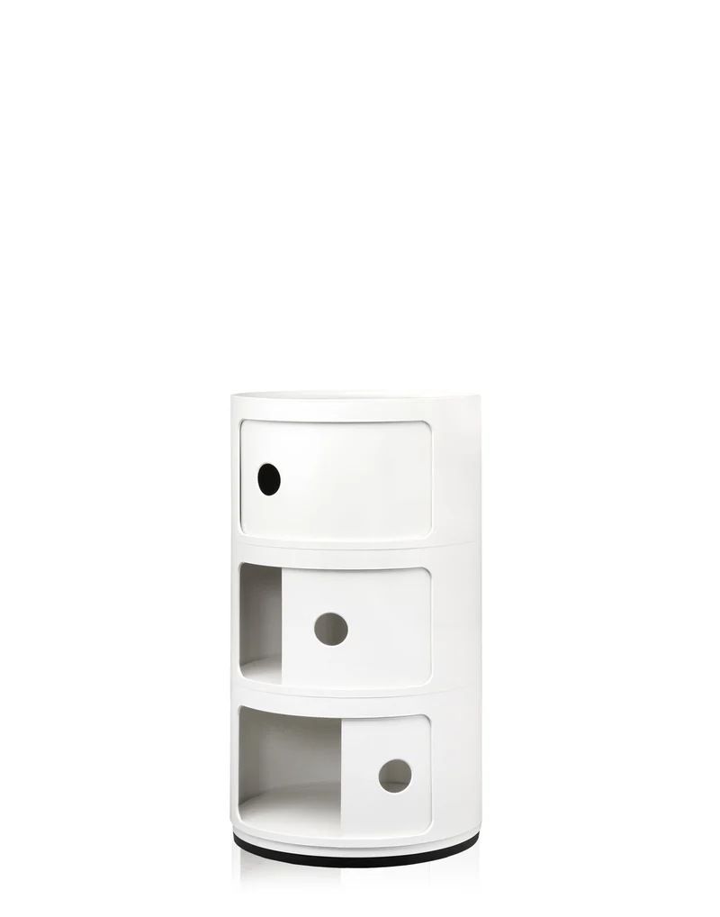 Kartell 4967/03 COMPONIBILE Table de chevet, blanc