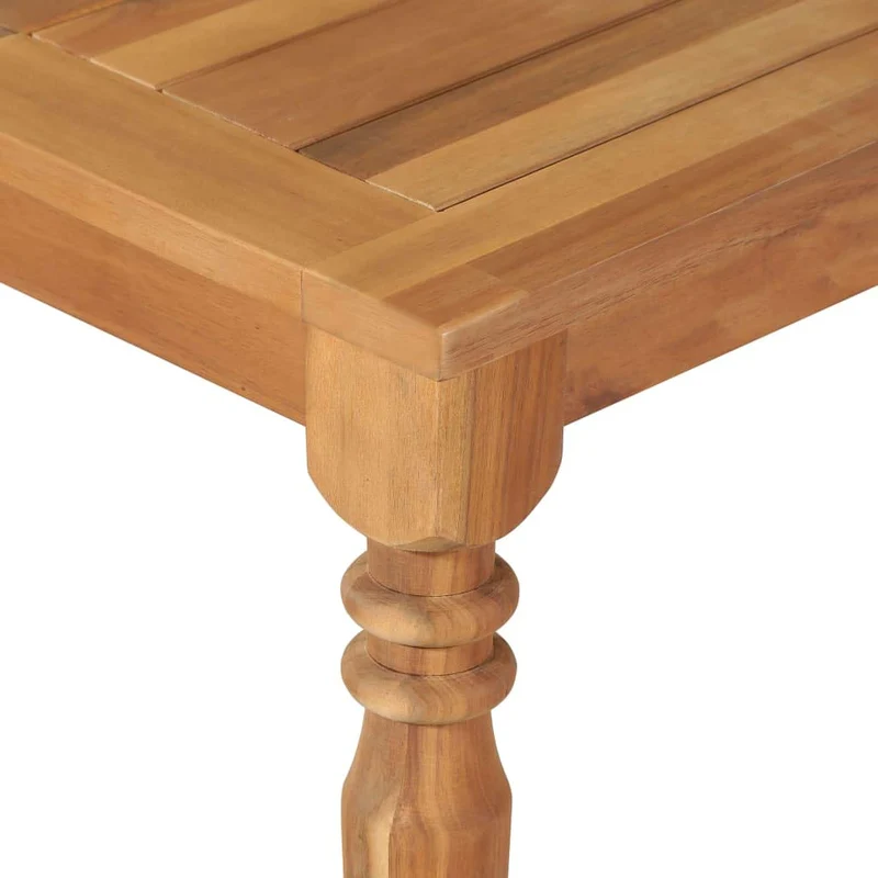 vidaXL Bois d'Acacia Massif Table de Salle à Manger Repas Jardin Terrasse