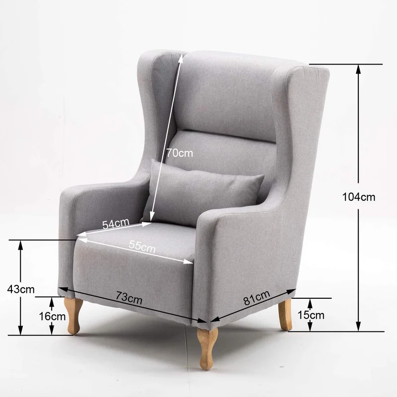 MCombo Fauteuil en Tissu Taille Unique