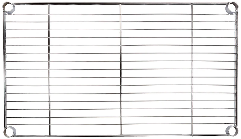 AmazonBasics Étagère 3 niveaux à roulettes - Chrome
