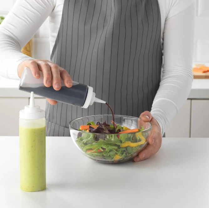 GRILLTIDER squeeze bottle , transparent, 330 ml, 2 pack