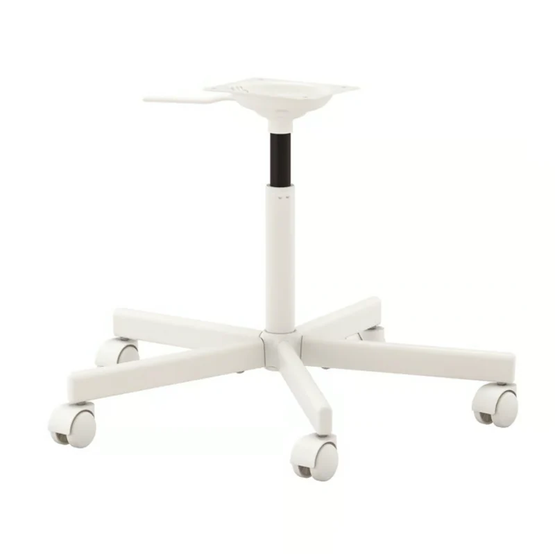 ÖRFJALL, office chair seat shell, white-vissle light grey/ÖRFJÄLL Chair frame, swivel, white